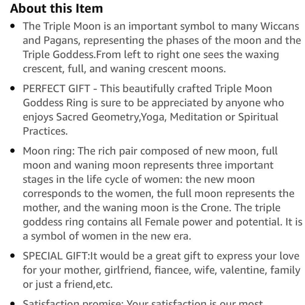 Triple Moon Ring - Picture 2 of 2